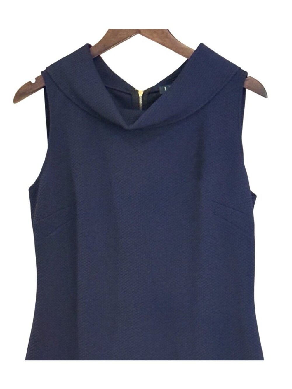 Lauren Ralph Lauren Women's Sleeveless Zipper Back Textured Dress Sz 12 - Picture 3 of 8